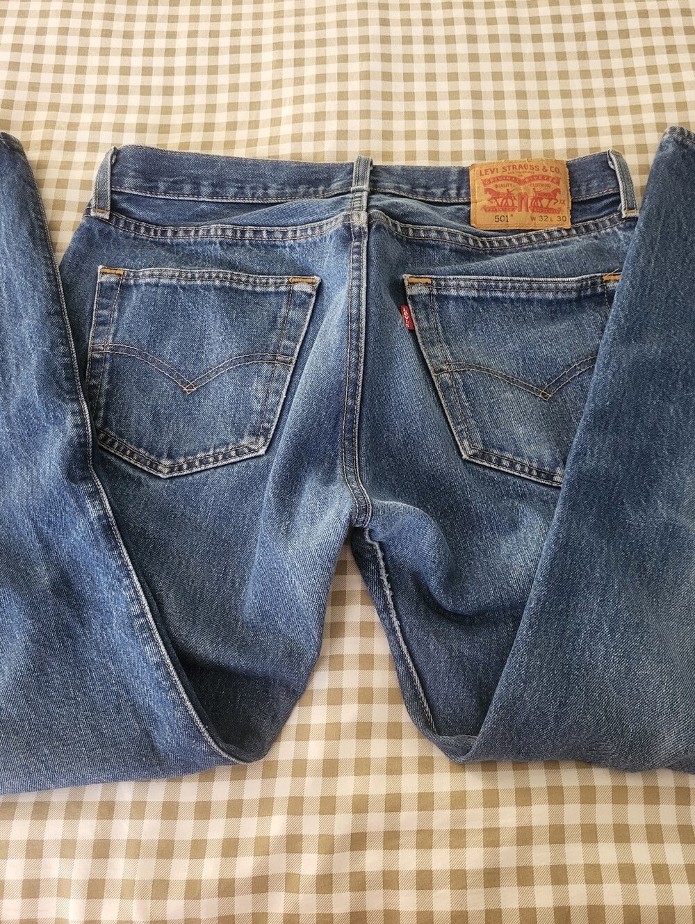 Levi's 501 Button Fly 100% Cotton Slightly Worn Jeans, Sz 32x30